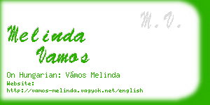 melinda vamos business card